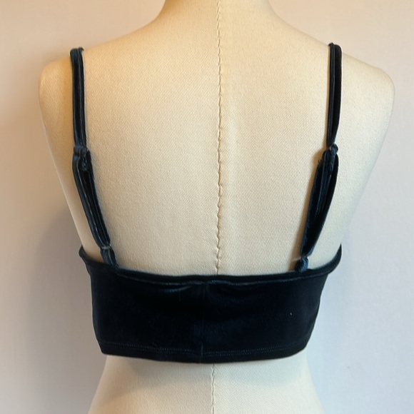 Altered State Teal Blue Velour Bralette Juniore Size XL - Picture 4 of 7